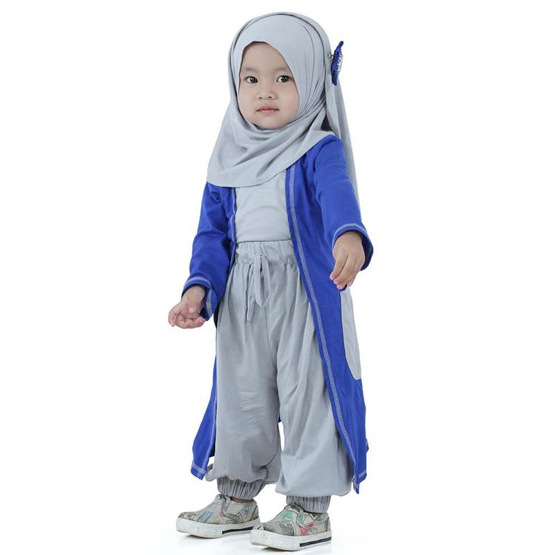 Elbi Gisela Set Baju Muslim Anak Perempuan