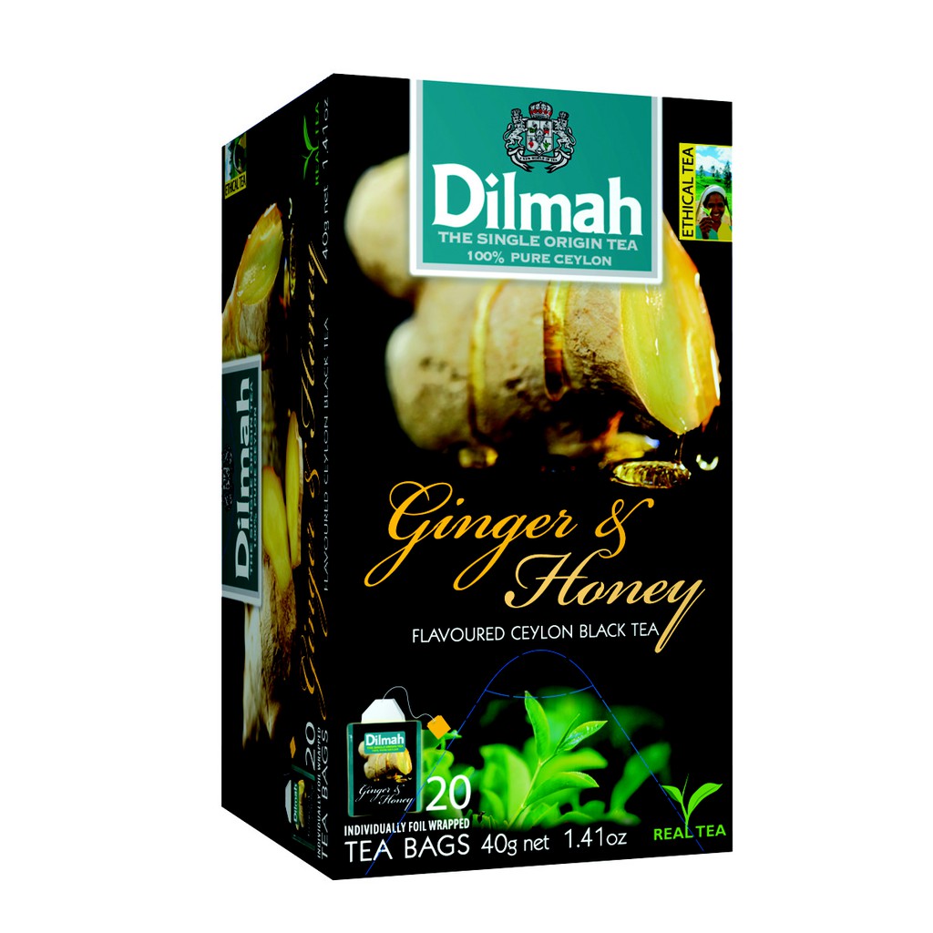 Dilmah Ginger & Honey Flavoured Ceylon Black Tea
